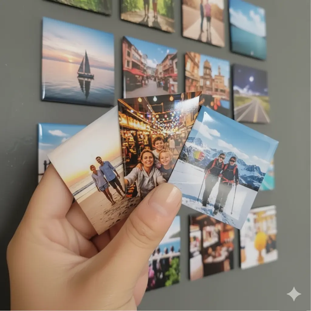 Set de 3 imanes personalizados 2.5x2.5 pulgadas